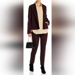 Eileen Fisher Women's Pull On Comfy Business/Office Pants Stretch Rayon Brown M